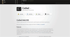 Desktop Screenshot of codiad.com